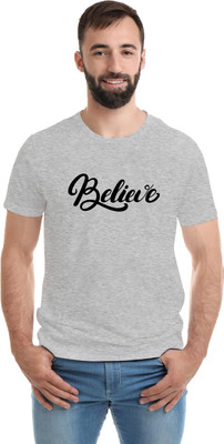 SmarTee Street Printed Men Round Neck Grey T-Shirt