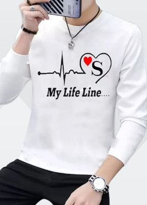 Treasurelook Printed, Typography Men Round Neck White T-Shirt