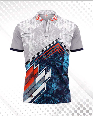 CRYSTALREVENUE Sporty Men Polo Neck Multicolor T-Shirt