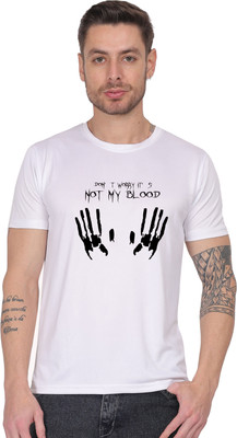 Chaitali Graphic Print Men Round Neck White T-Shirt