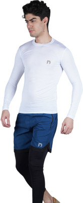 never lose Solid Men Round Neck White T-Shirt