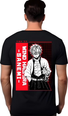 ROXXCARD Graphic Print Men Round Neck Black T-Shirt