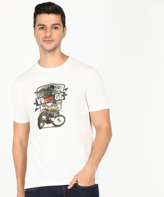 RUF AND TUF Graphic Print Men Round Neck White T-Shirt