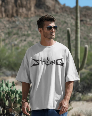 silver moon clothing Printed Men Round Neck White T-Shirt