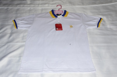BARONIAL Solid Men Polo Neck White T-Shirt