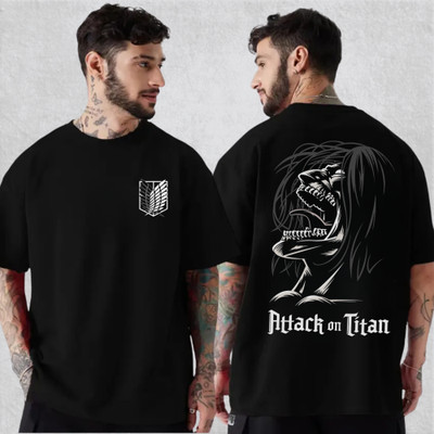 LYNX CLUB Printed Men Round Neck Black T-Shirt
