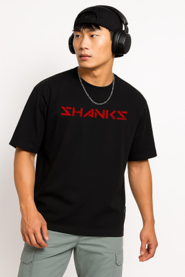 JoyandHappiness Printed Men Round Neck Black T-Shirt