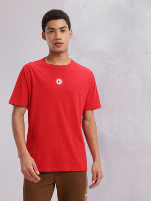 HRX by Hrithik Roshan Printed Men Round Neck Red T-Shirt