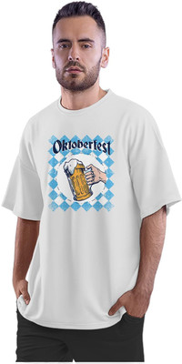 TheFreedomStore Printed Men Round Neck White T-Shirt