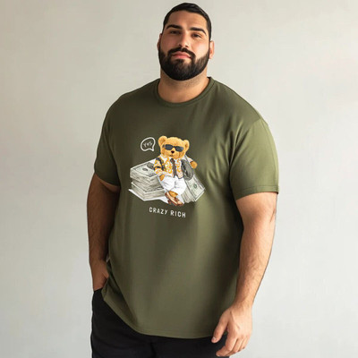 Toodlplus Graphic Print Men Round Neck Light Green T-Shirt