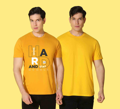 WOOSTRO Typography Men Round Neck Multicolor T-Shirt