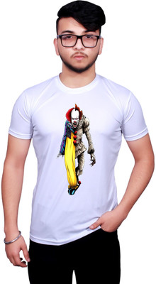 NITYANAND CREATIONS Graphic Print Men Round Neck White T-Shirt