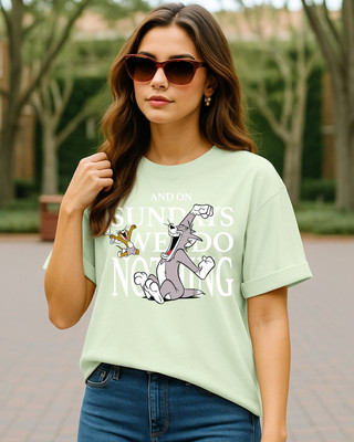 BEWAKOOF Graphic Print Women Round Neck Green T-Shirt