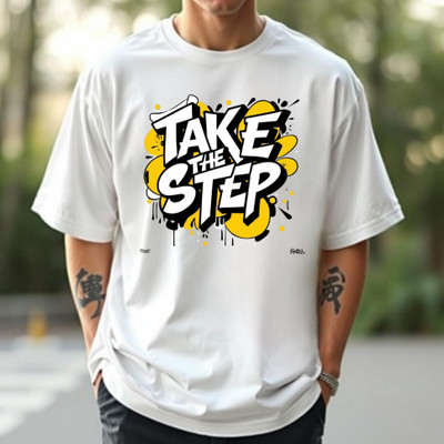 BLOSSOMTRADER Graphic Print Men Round Neck White T-Shirt