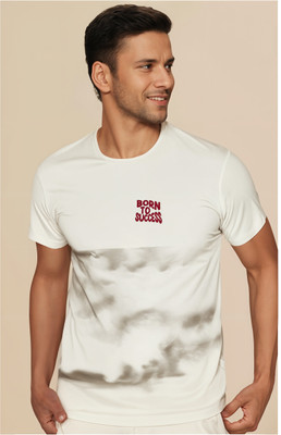 MACK JONNEY Printed Men Round Neck White T-Shirt