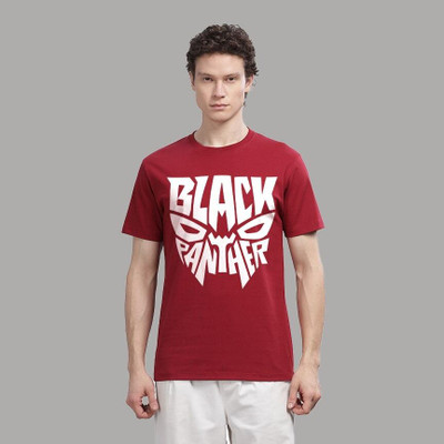 SolaceActive Graphic Print Men Round Neck Reversible Maroon T-Shirt