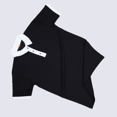 Try This Colorblock Men Zip Neck Dark Green, Silver T-Shirt