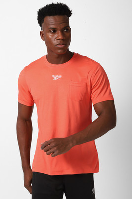 REEBOK Graphic Print Men Round Neck Black T-Shirt