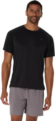 Asics Printed Men Round Neck Black T-Shirt