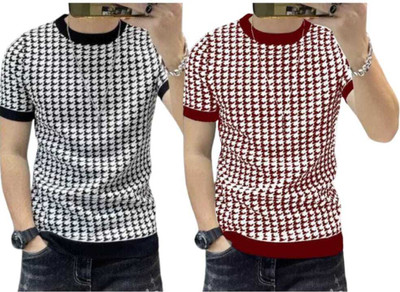 sti Printed Men Round Neck Multicolor T-Shirt