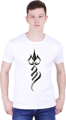 Tee town Graphic Print Men Round Neck White T-Shirt