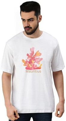 MIT Bharat Printed Men Round Neck White T-Shirt