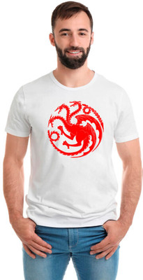 SmarTee Street Printed Men Round Neck White T-Shirt