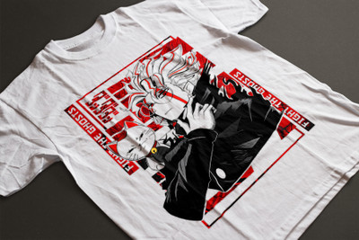 grasps Graphic Print Couple Round Neck White T-Shirt