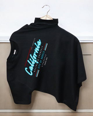 DRIPTHREAD Typography Men Round Neck Black T-Shirt