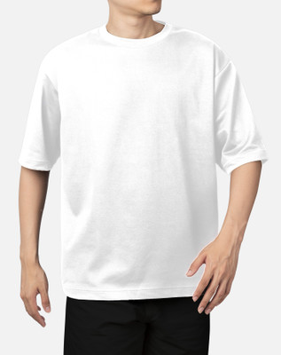 ZOYLOR Printed Men Round Neck White T-Shirt