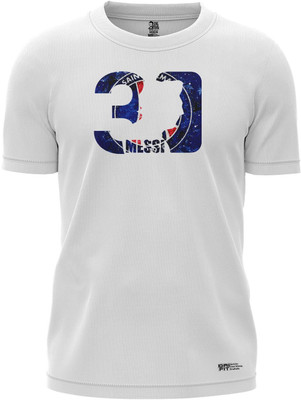 The Desi Monk Graphic Print Men Round Neck White T-Shirt