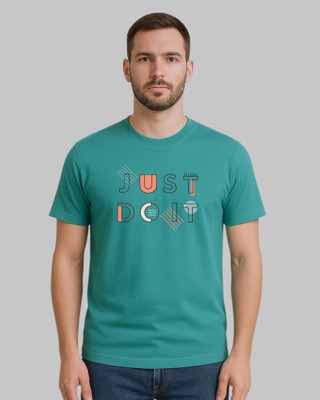 Velvawear Printed Men Crew Neck Light Green T-Shirt