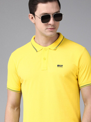 BEAT LONDON by Pepe Jeans Solid Men Polo Neck Red T-Shirt