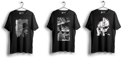 Stelino Printed Men Round Neck Multicolor T-Shirt