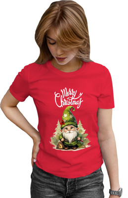 Buy That Trendz Solid Women Round Neck Red T-Shirt