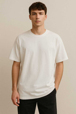 NEXT WIN Printed Men Round Neck White T-Shirt