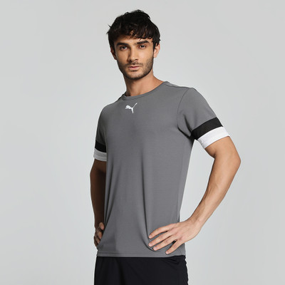 PUMA Printed Men Round Neck Grey T-Shirt