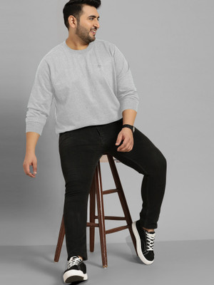 Triptee Printed Men Round Neck Grey T-Shirt