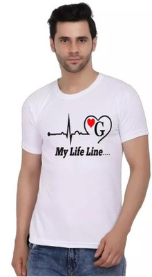 MAKHKHA Typography Men Round Neck White T-Shirt