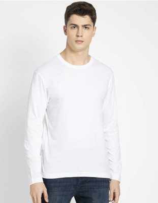 JOCKEY Solid Men Round Neck White T-Shirt