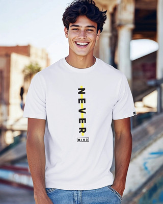 BEWAKOOF Typography Men Round Neck White T-Shirt