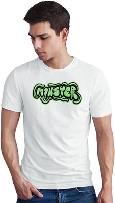 Seek Buy Love Printed Men Round Neck White T-Shirt