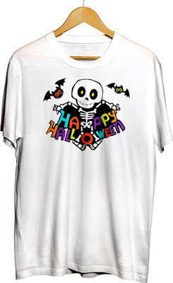 THE PRINT PLATTER Graphic Print Men Round Neck White T-Shirt