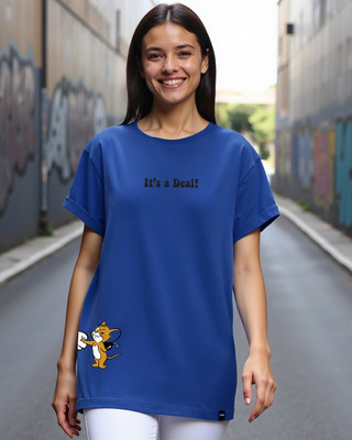 BEWAKOOF Graphic Print Women Round Neck Blue T-Shirt
