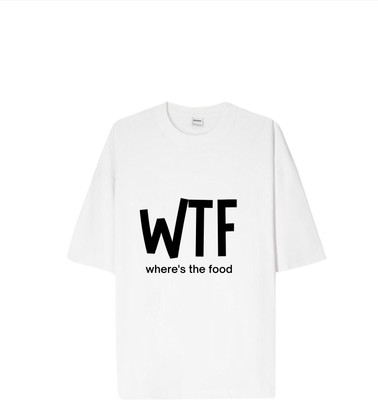 KS IMPEX Self Design Men Round Neck White T-Shirt