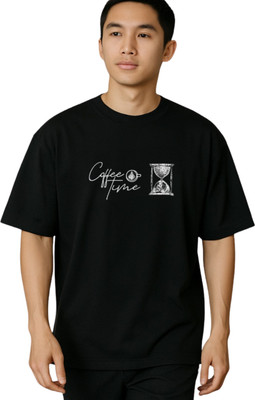 goodsign Printed Men Round Neck Black T-Shirt