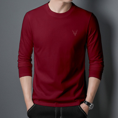 SUPERSQUAD Solid Men Round Neck Maroon T-Shirt
