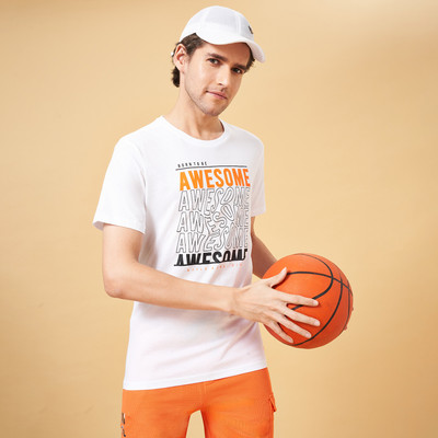 Ajile By Pantaloons Solid Men Polo Neck Pink T-Shirt