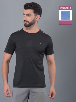 Force NXT Solid Men Round Neck Multicolor T-Shirt