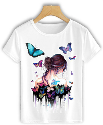HamsaMART.com Printed Men Round Neck White T-Shirt